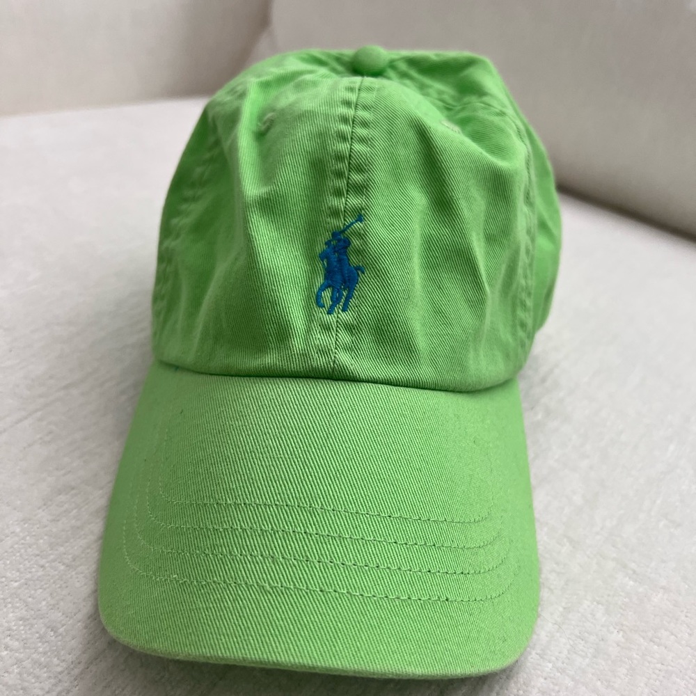 Lime green polo cap - unisex